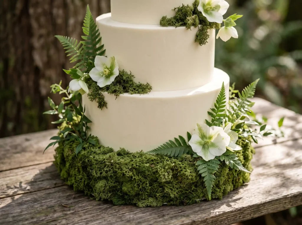 Woodland Moss Romance Inspiration Enchanted for Woodland moss cake romance K