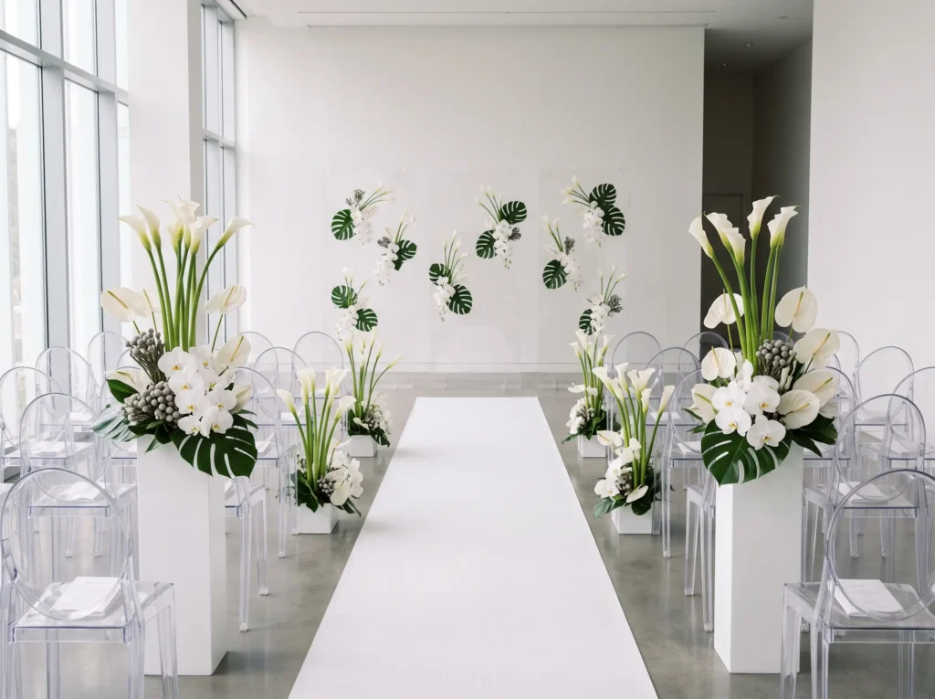 Elegant Calla Lily Passage Inspiration A refine Calla lily installations framing… K