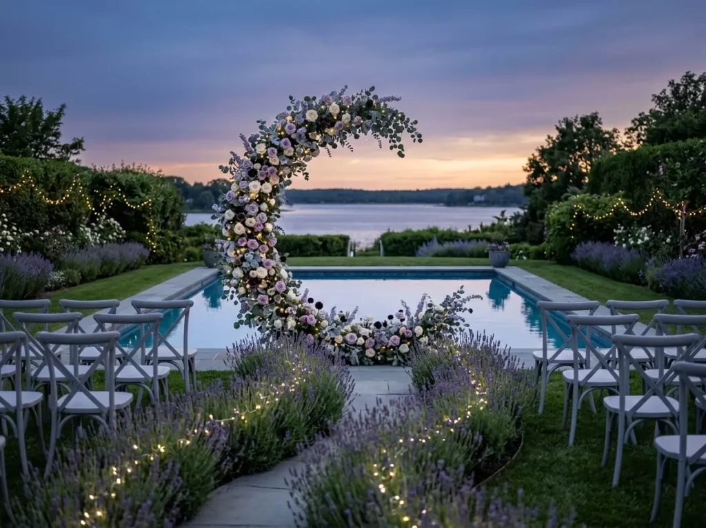 Lavender Twilight Garden Inspiration A fragrant Lavender twilight garden ceremony