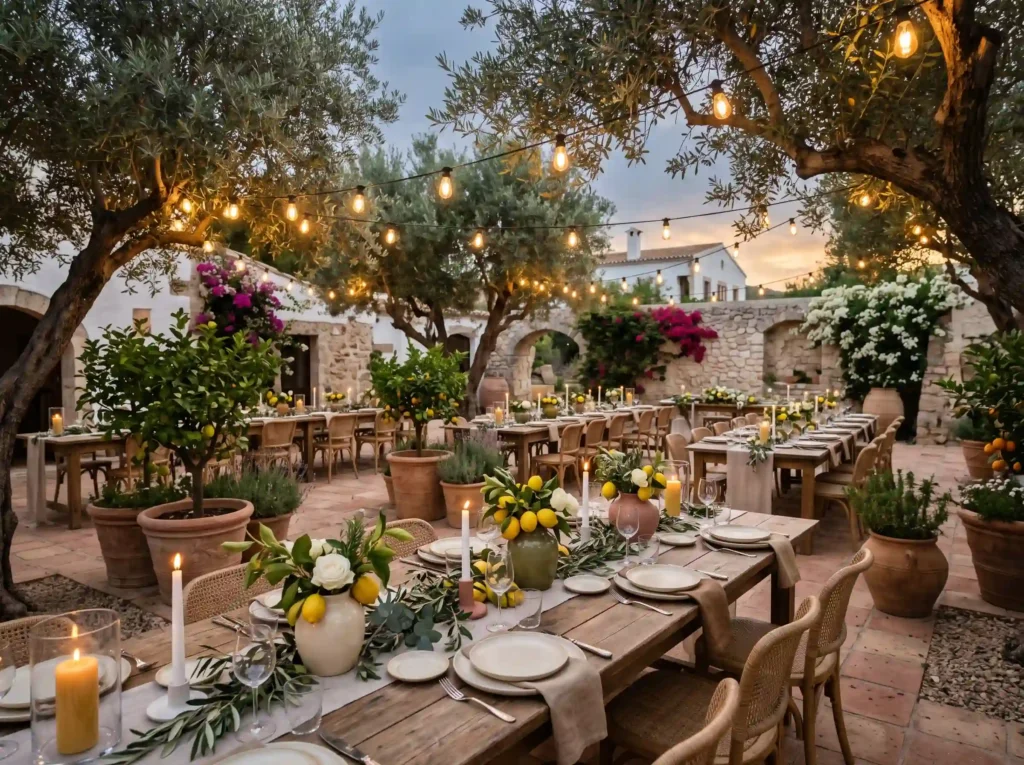 Mediterranean Courtyard Feast Inspiration Inspi Mediterranean Courtyard Feast K