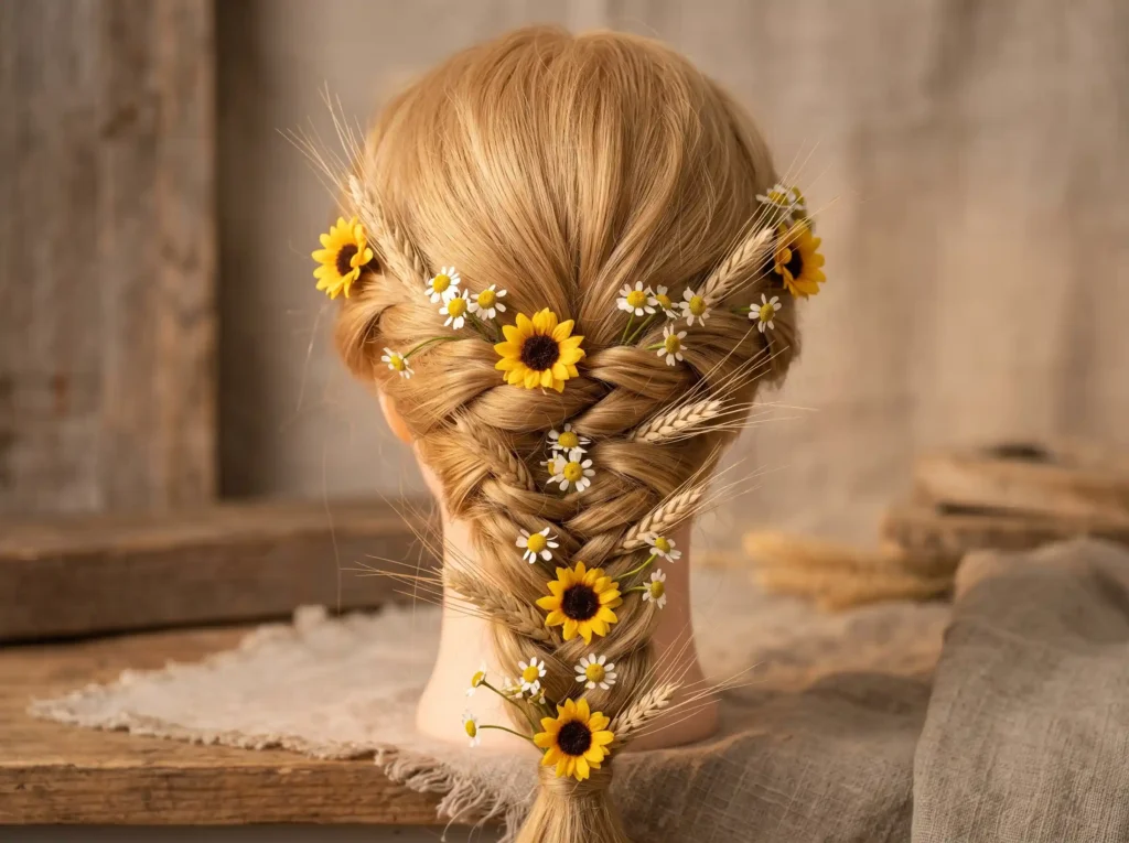 Sunflower Country Braid Inspiration Rustic char Sunflower Country Braid K
