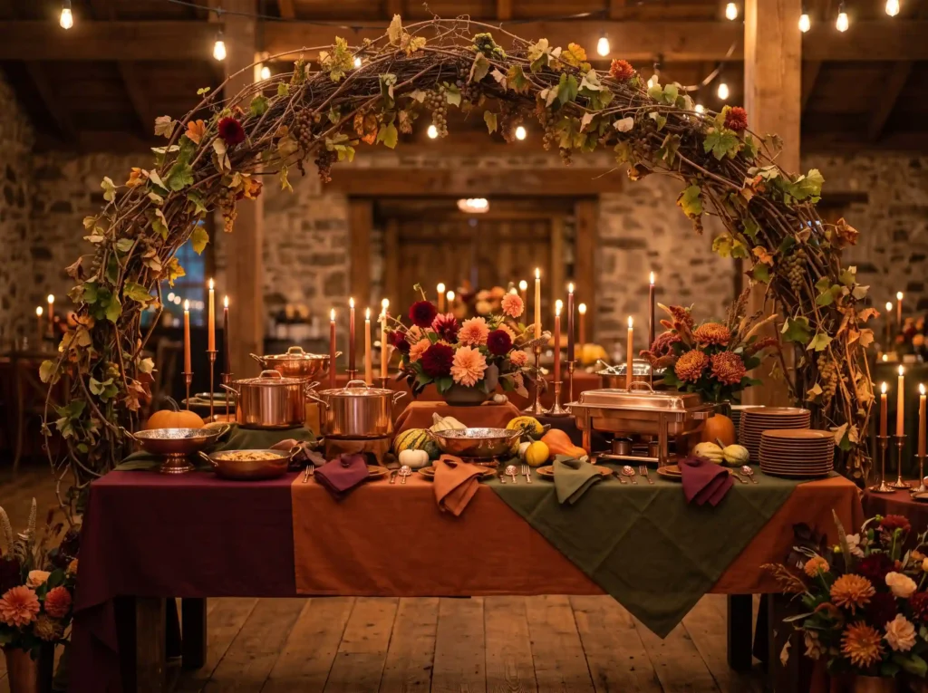 Autumn Vineyard Pasta Table Inspiration Rich se Autumn vineyard pasta table K