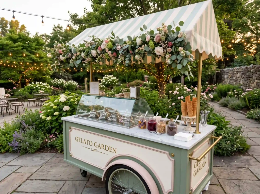 Gelato Garden Cart Inspiration European piazzas Gelato cart in garden K