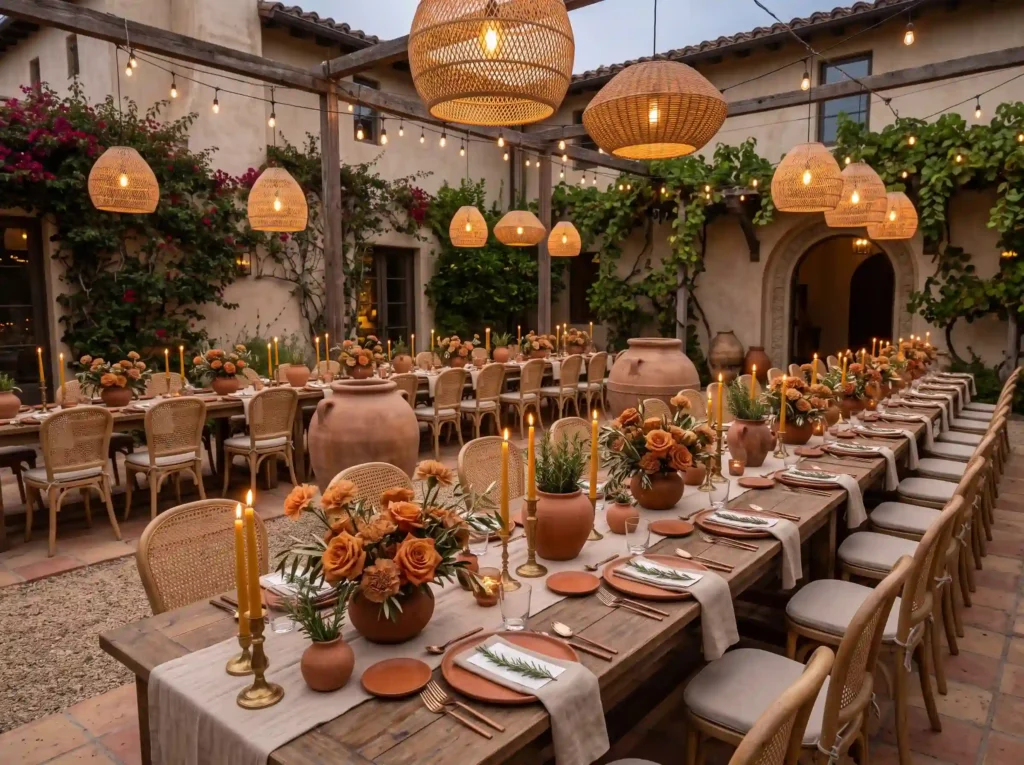 Terracotta Courtyard Dinner Inspiration Mediter Terracotta courtyard dinner rece… K