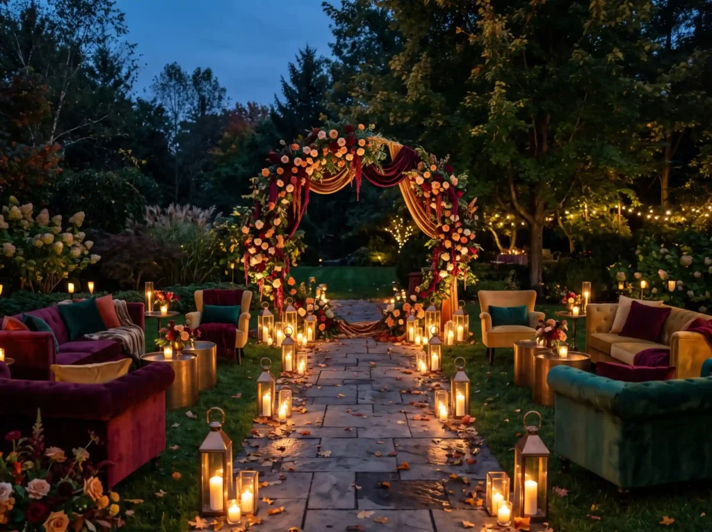 Velvet Evening Garden Inspiration Rich velvet t Velvet evening garden ceremony K