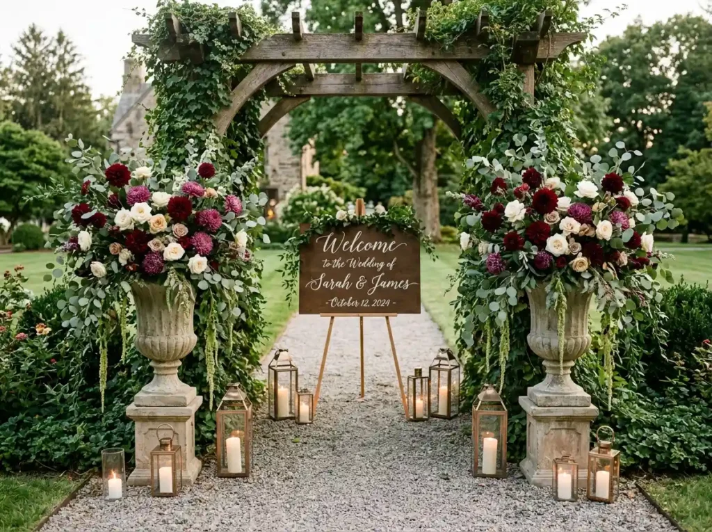 welcome display entrance