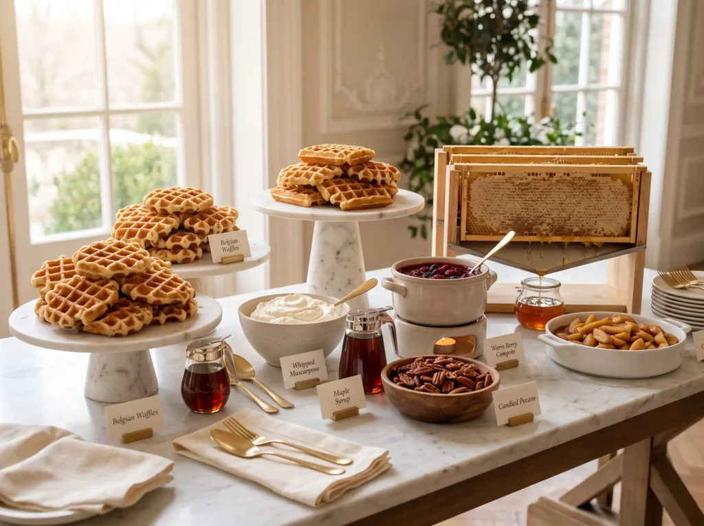Cinnamon Waffle Brunch Station Inspiration Week Cinnamon Waffle Brunch Station K