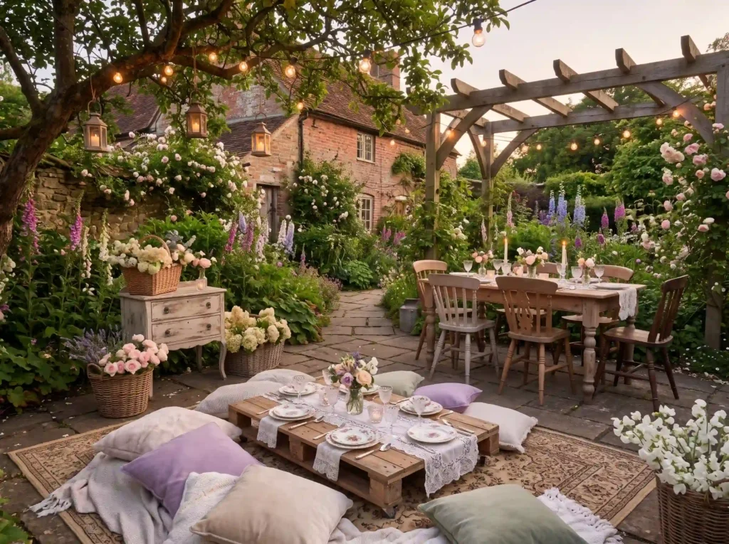 Cottage Garden Picnic Inspiration English count Cottage garden picnic reception K