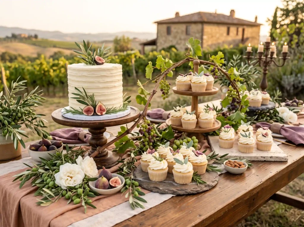 Tuscan Vineyard Harvest Inspiration Inspired by Tuscan vineyard wedding dessert …