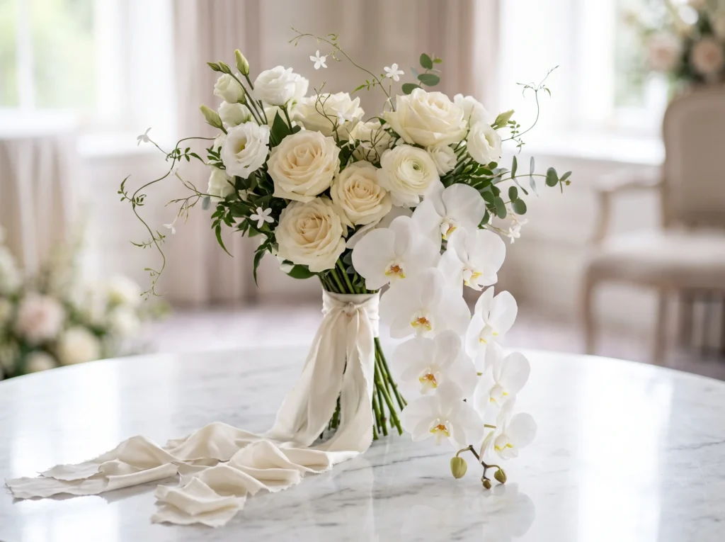 Orchid Pearl Cascade Inspiration Inspired by co Orchid Pearl Cascade bouquet K
