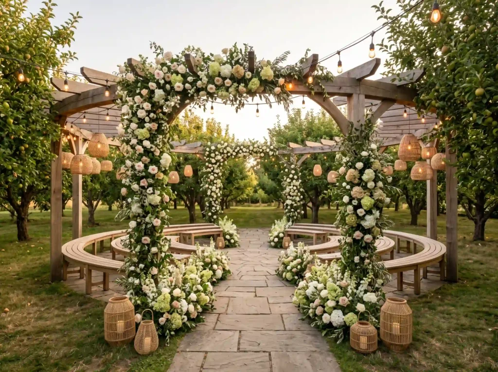 Rustic Orchard Wedding Retreat Inspiration Brin Rustic Orchard Wedding Retreat.