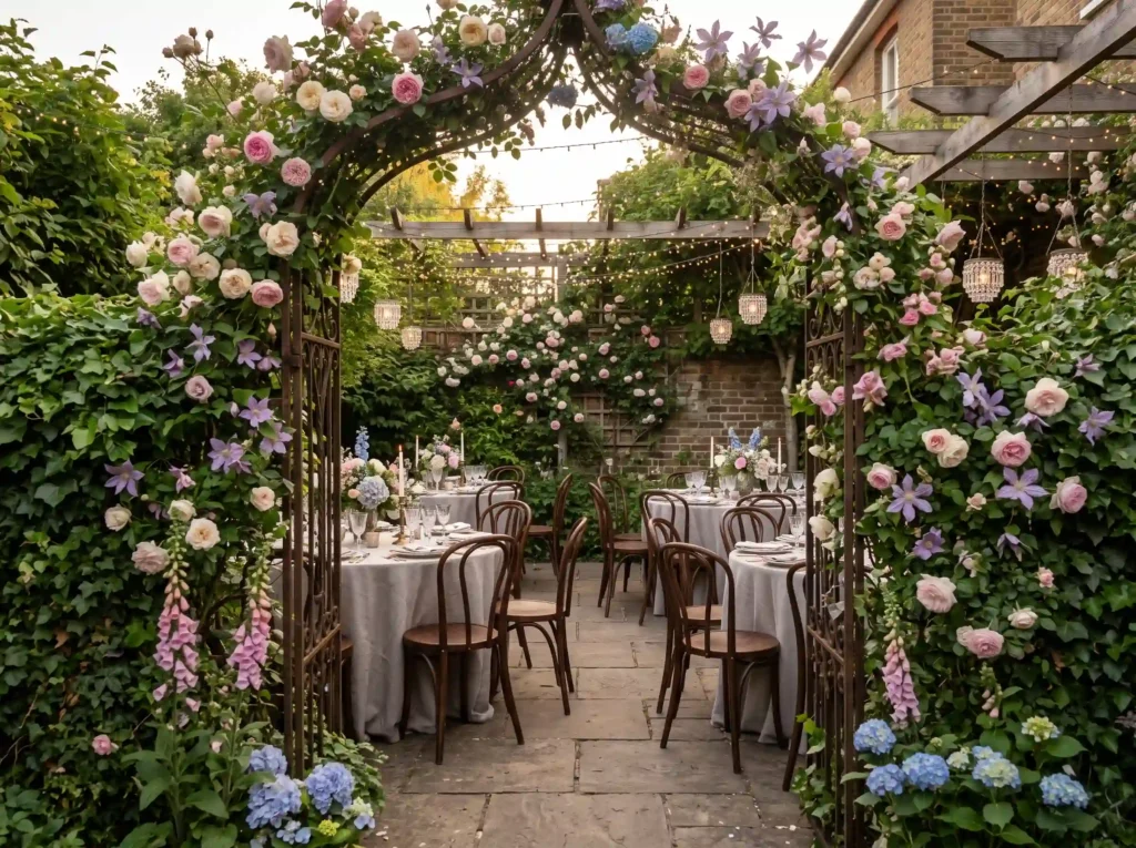 Secret Garden Courtyard Inspiration A romantic Secret Garden Courtyard reception K