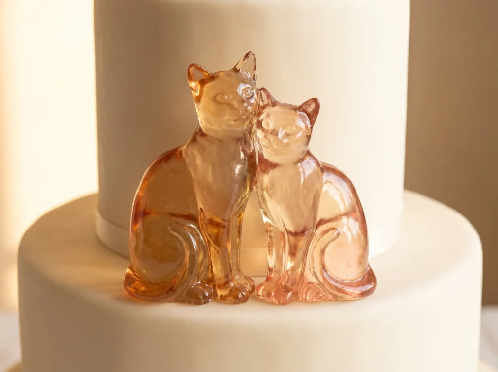17 Cat Wedding Cake Toppers for the Couple Who Loves Their Pet