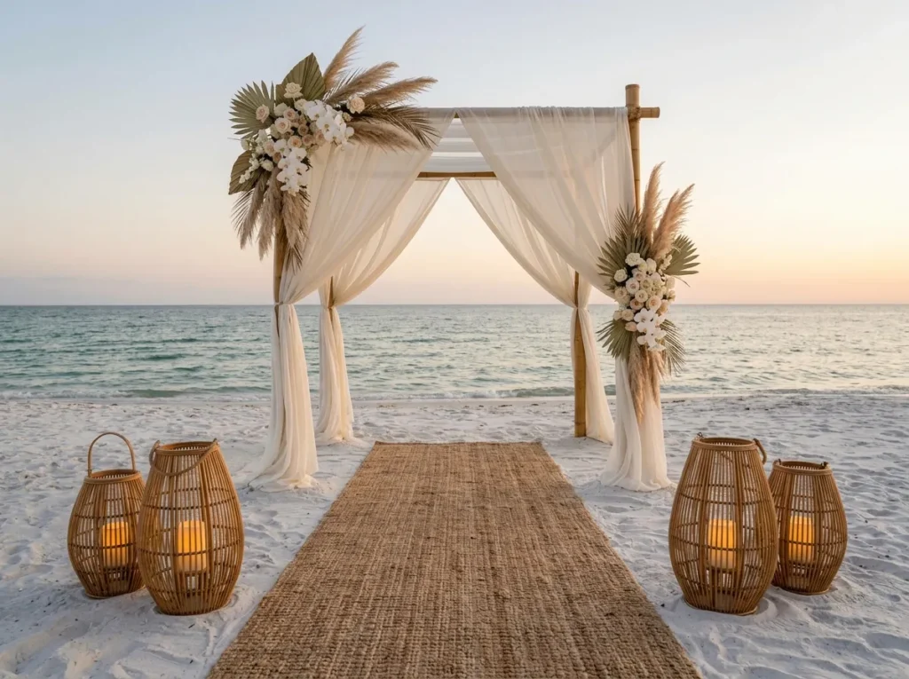 Coastal Boho Tide Retreat wedding