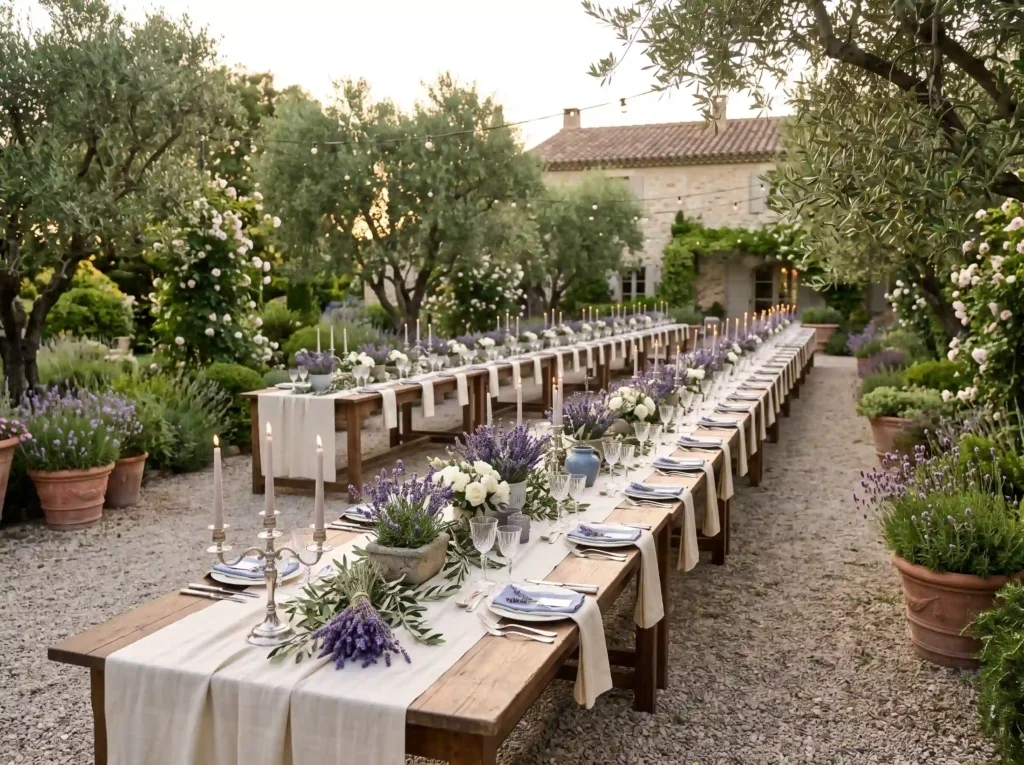 Lavender Estate Dinner Inspiration French count Lavender estate dinner reception K