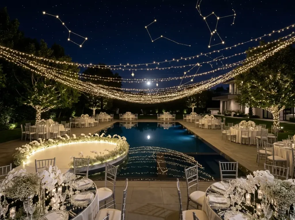 Celestial Starlight Soirée Inspiration A glamor Celestial Starlight Soirée wedding