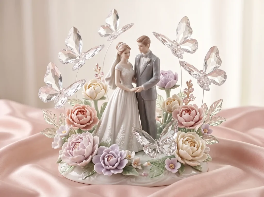 Crystal Butterfly Garden Inspiration A graceful Porcelain couple crystal butterf… K
