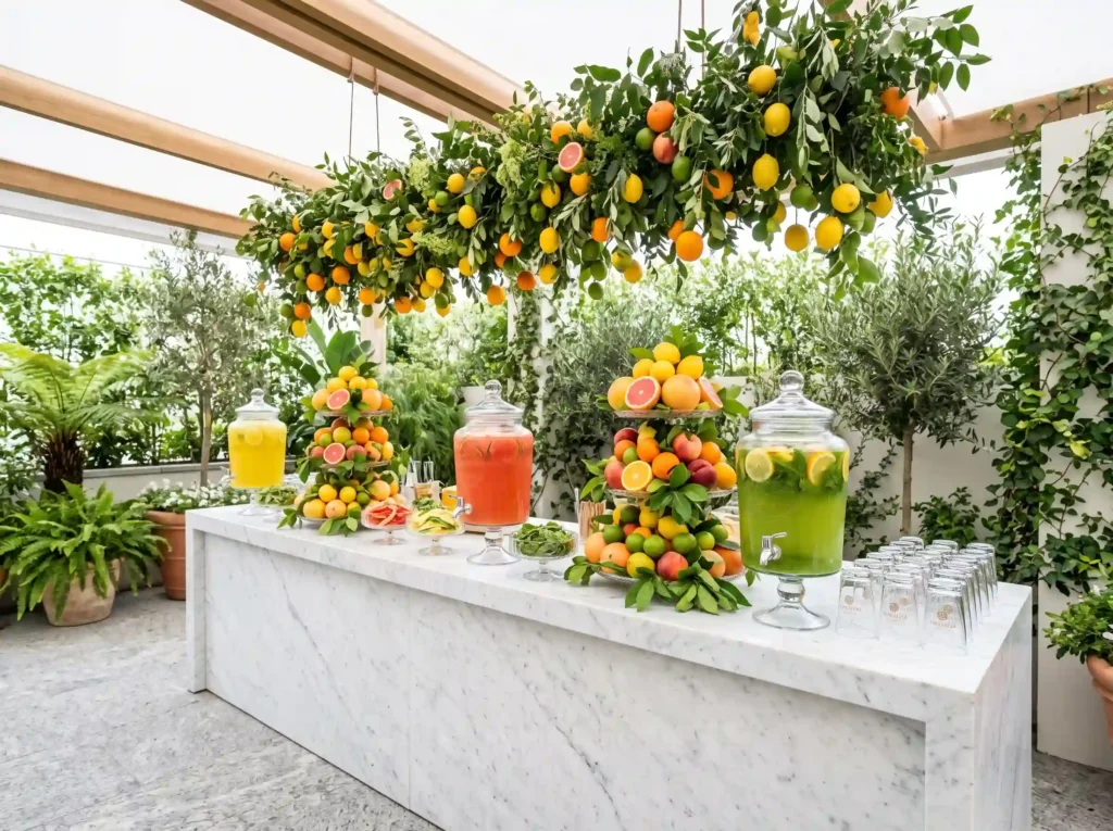 Fresh Juice Smoothie Bar Inspiration Luxury wel Juice bar with fruit towers