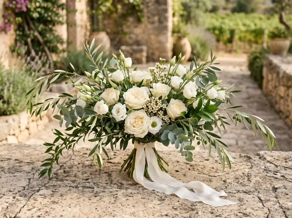 Sage Cream Botanicals Inspiration Inspired by M Botanical bouquet with roses lis…