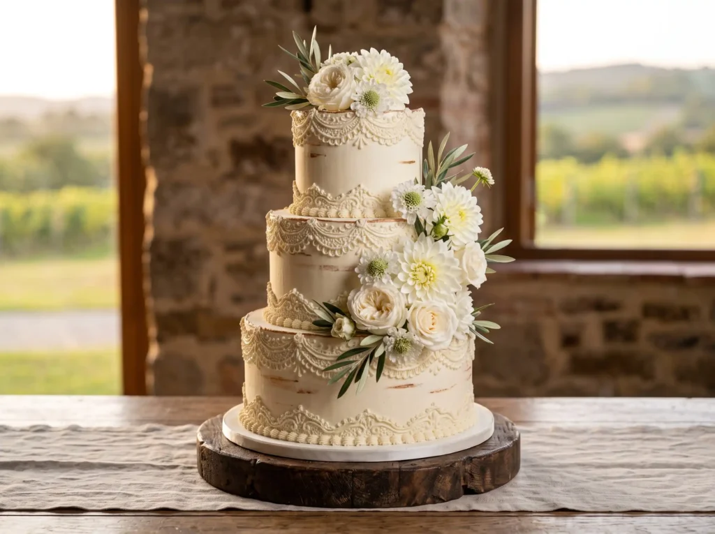 Rustic Manor Bloom Inspiration Inspired by rest Rustic manor wedding cake K