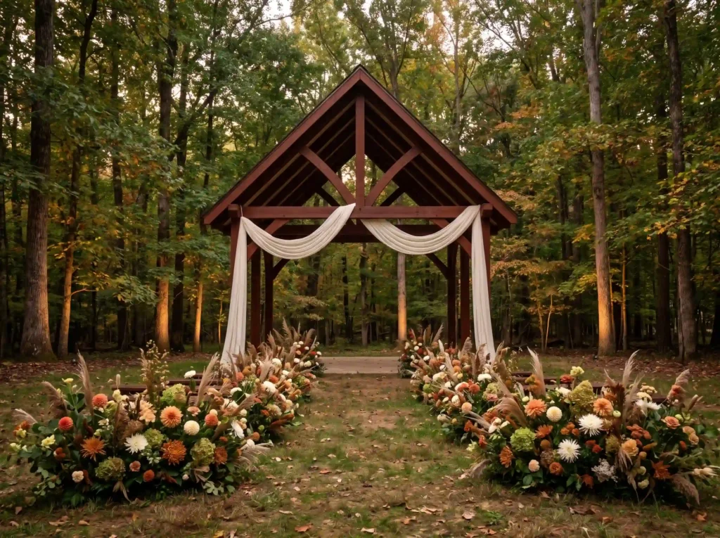 Woodland Chapel Escape Inspiration A secluded w Woodland chapel wedding ceremony… K