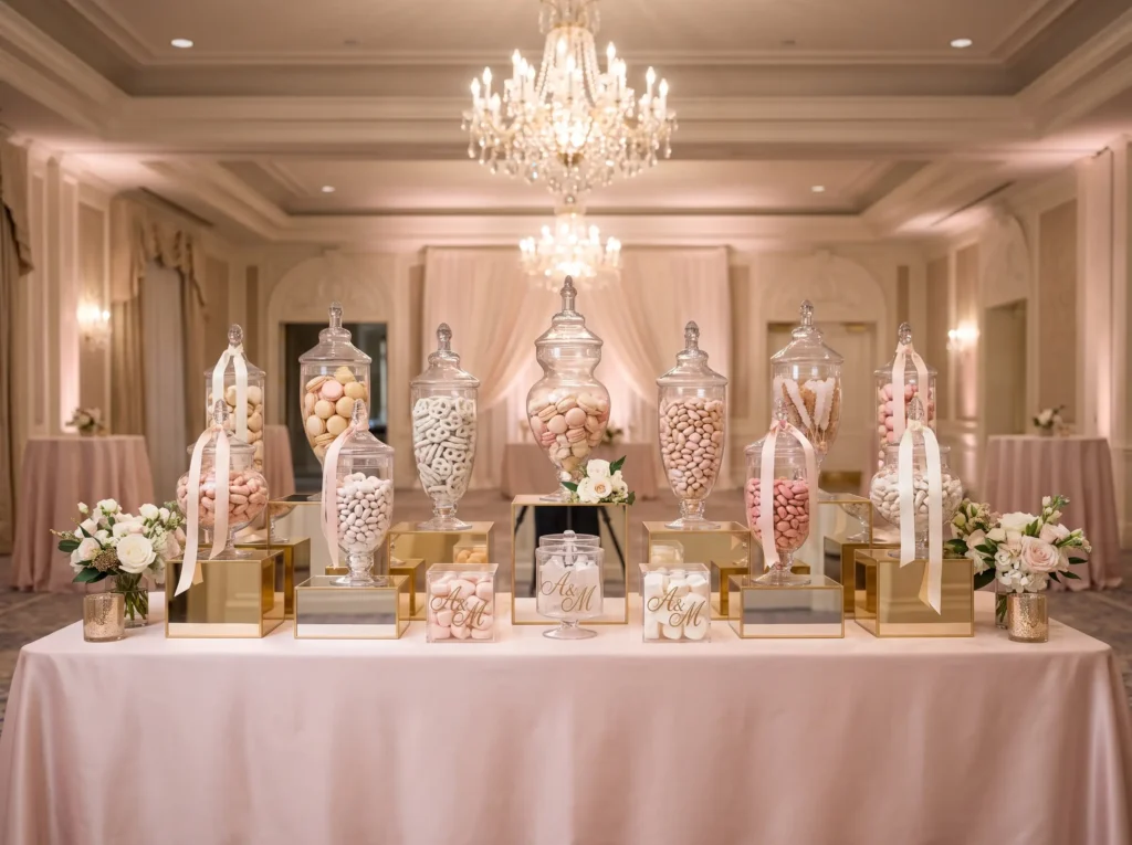 Elegant Candy Atelier Inspiration Luxury confec Elegant candy display ballroom r…