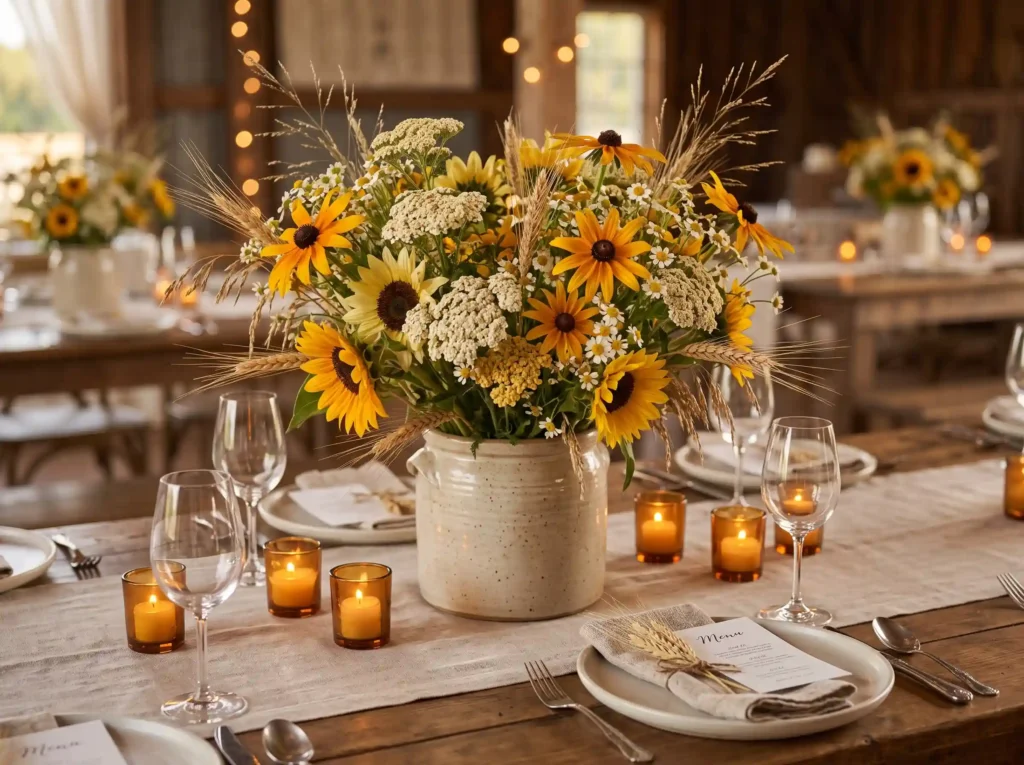 Golden Harvest Wildflowers Inspiration Late sum Golden Harvest Wildflowers rusti… K