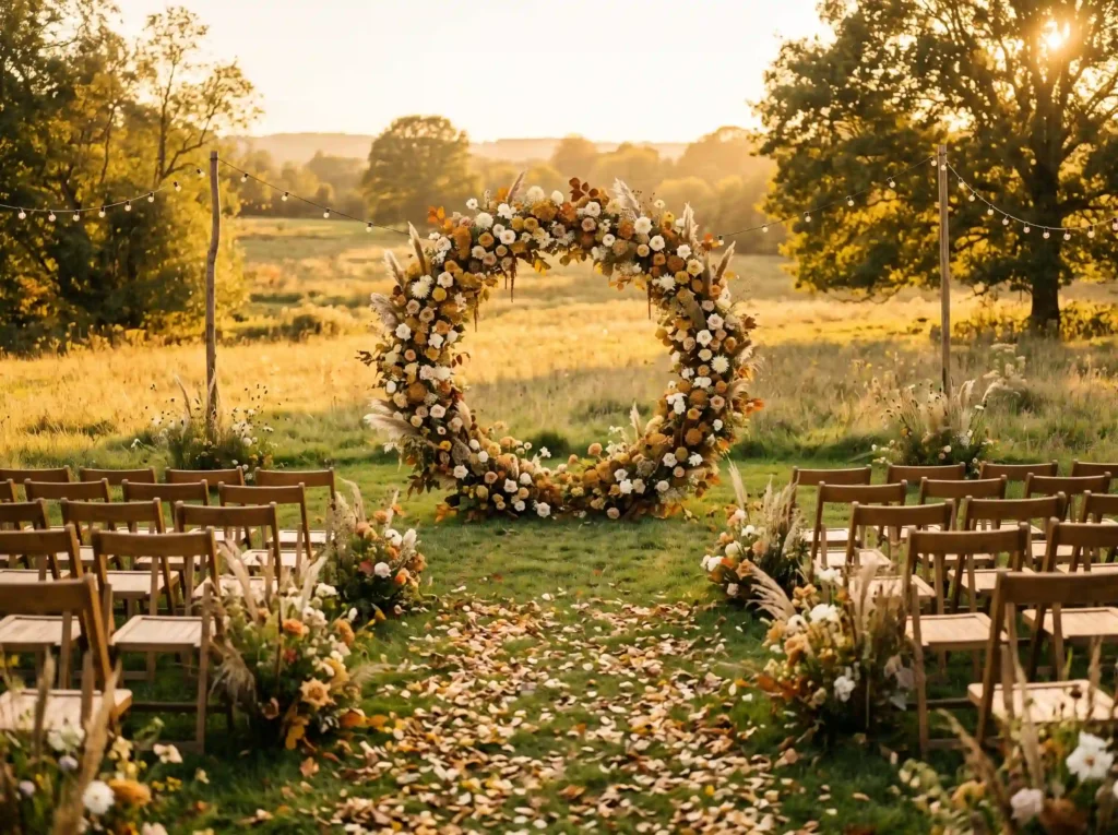 21 Fall Backyard Wedding Ideas That Nail the Cozy Autumn Vibe
