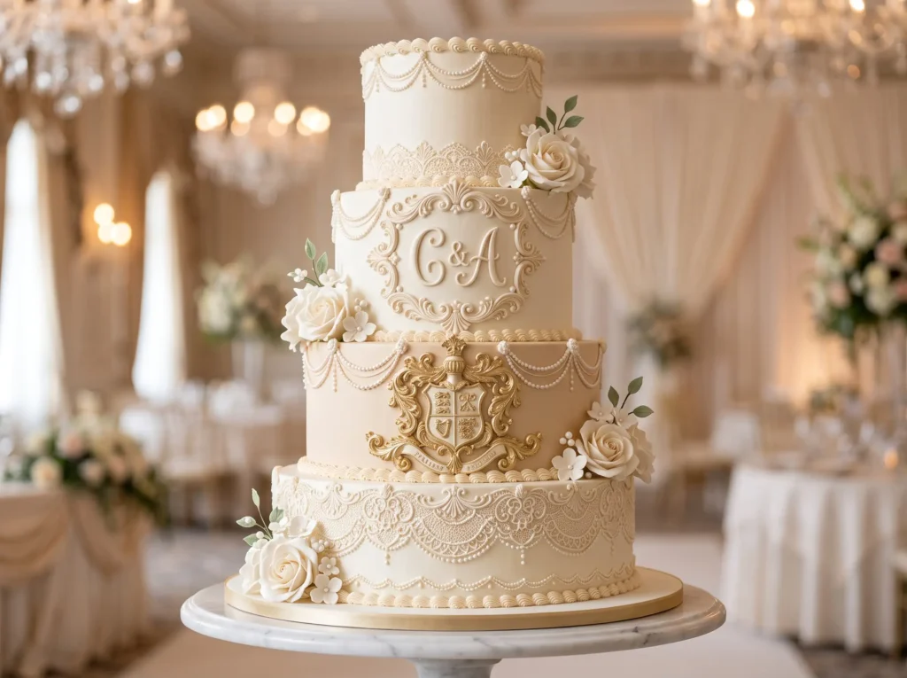 Royal Monogram Classic Inspiration Inspired by Royal Monogram Wedding Cake K