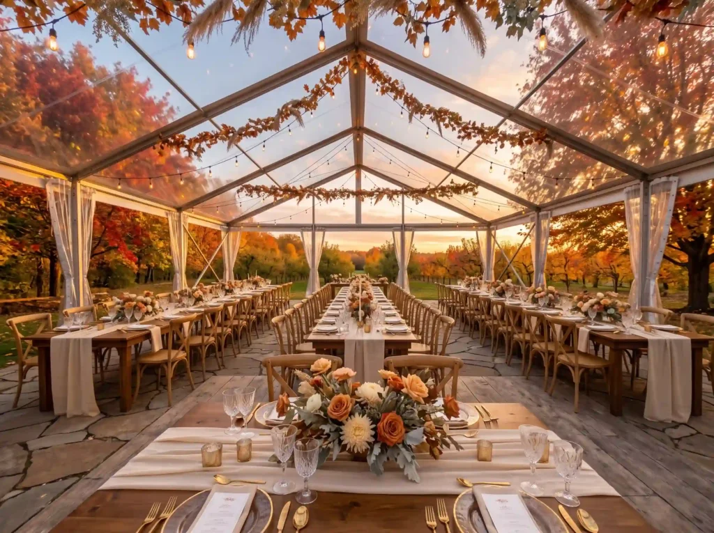 21 Fall Backyard Wedding Reception Ideas for a Dreamy Autumn