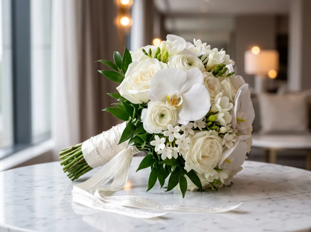 Crystal Orchid Whisper Inspiration Inspired by Bridal bouquet with orchids roses