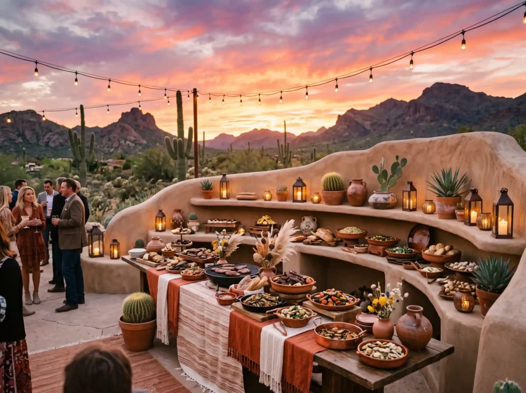 Desert Sunset Buffet Inspiration Southwestern l Desert Sunset Buffet K