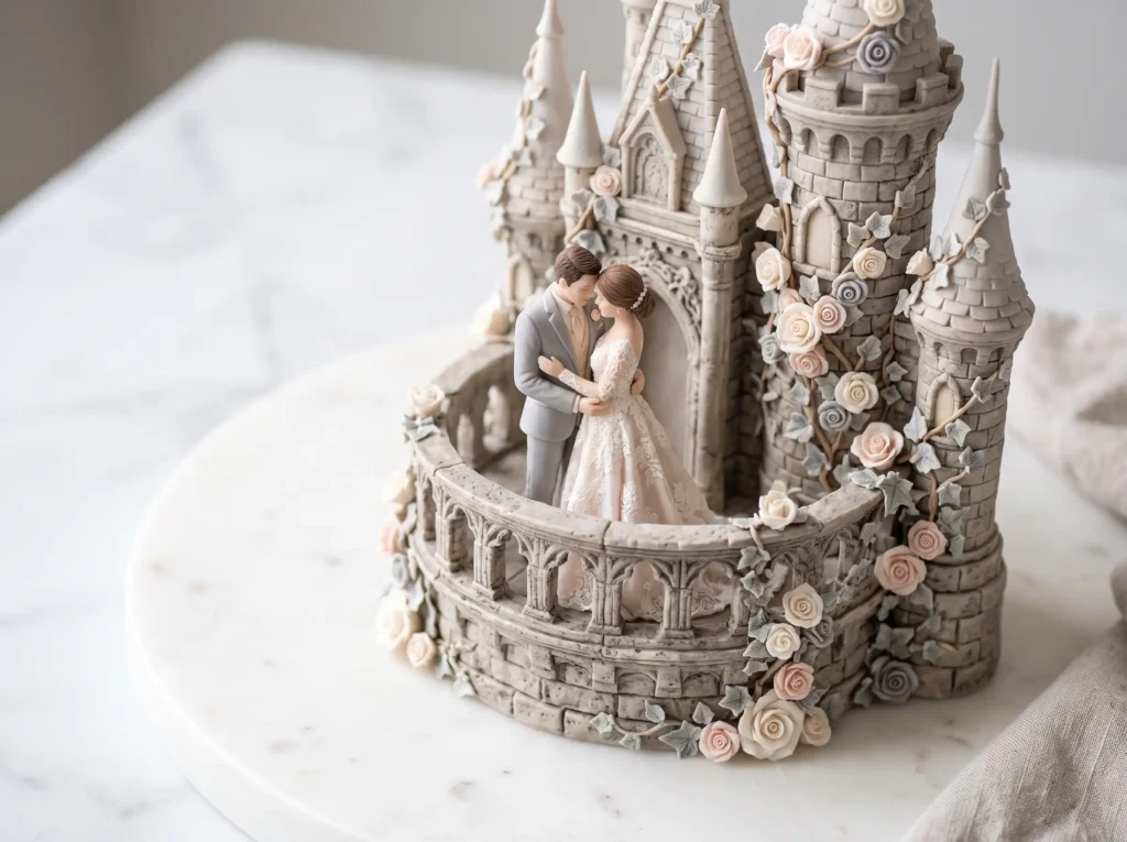 Fairytale Castle Balcony Inspiration Bringing s Castle balcony wedding cake topper