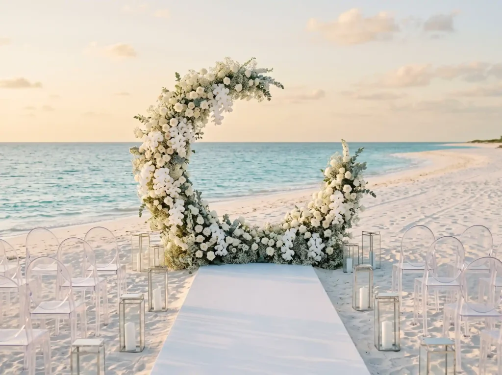 White Sand Crescent Ceremony Inspiration Minima White Sand Crescent Ceremony K