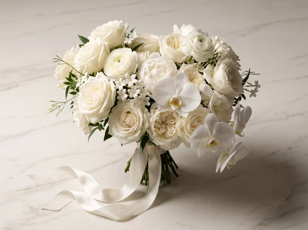 Eternal White Couture Inspiration Inspired by h White couture bridal bouquet K
