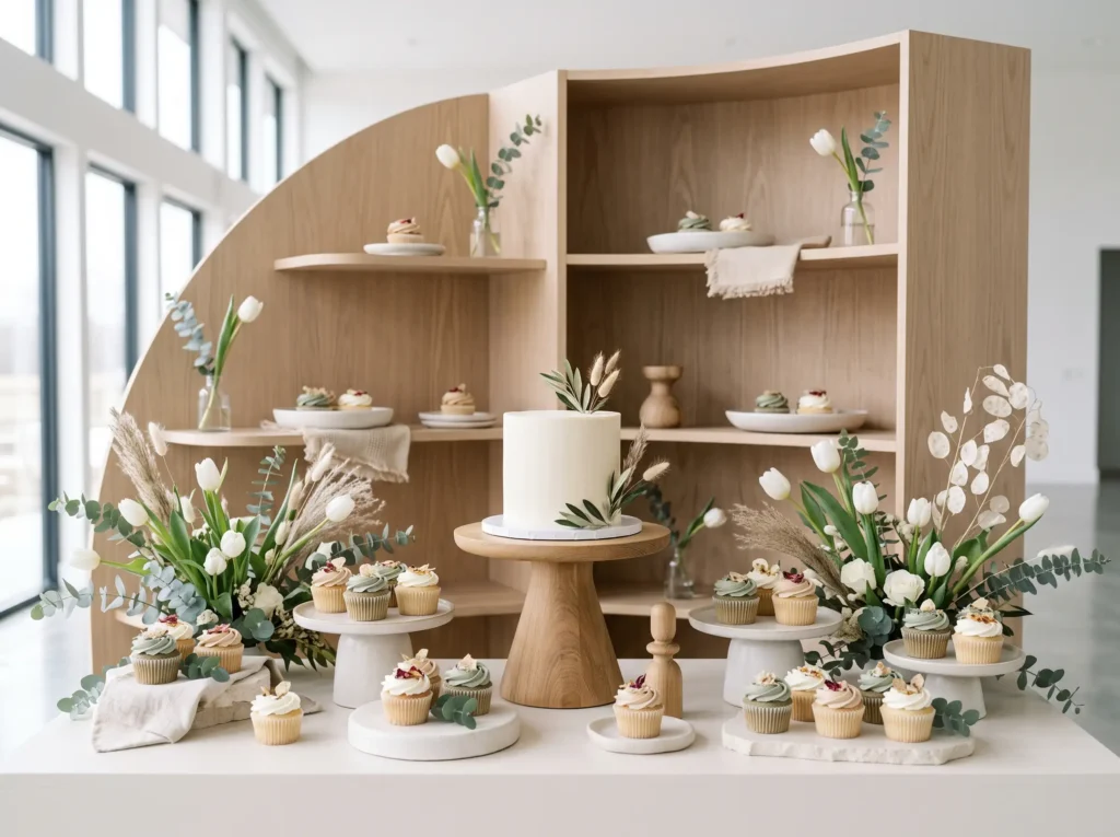 Scandinavian Nordic Grace Inspiration Inspired Scandinavian wedding dessert dis… K