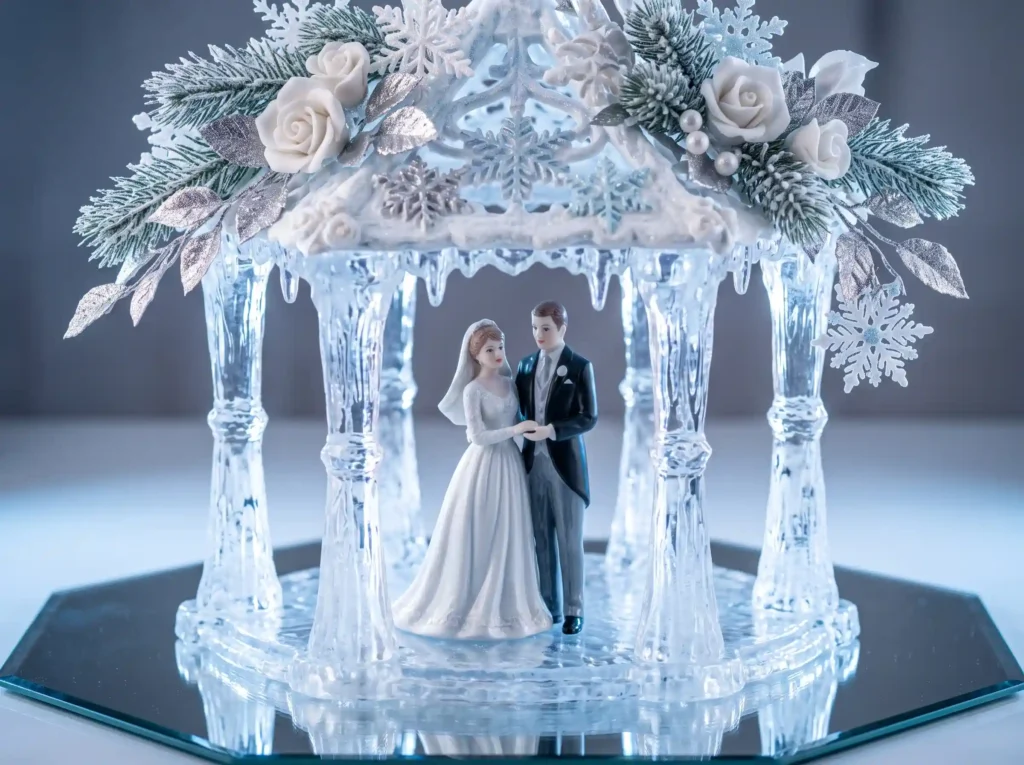 Winter Crystal Pavilion Inspiration A magical c Porcelain bride groom crystal pa…