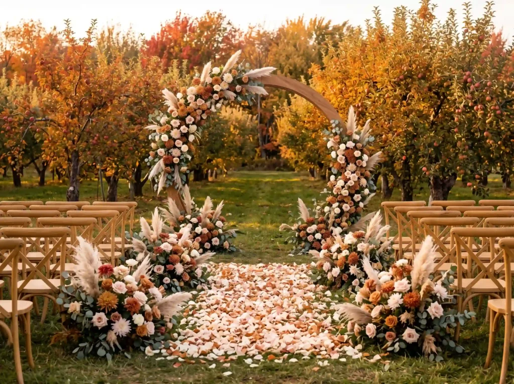 Orchard Blush Ceremony Blooms Inspiration Inspir Orchard blush ceremony blooms K