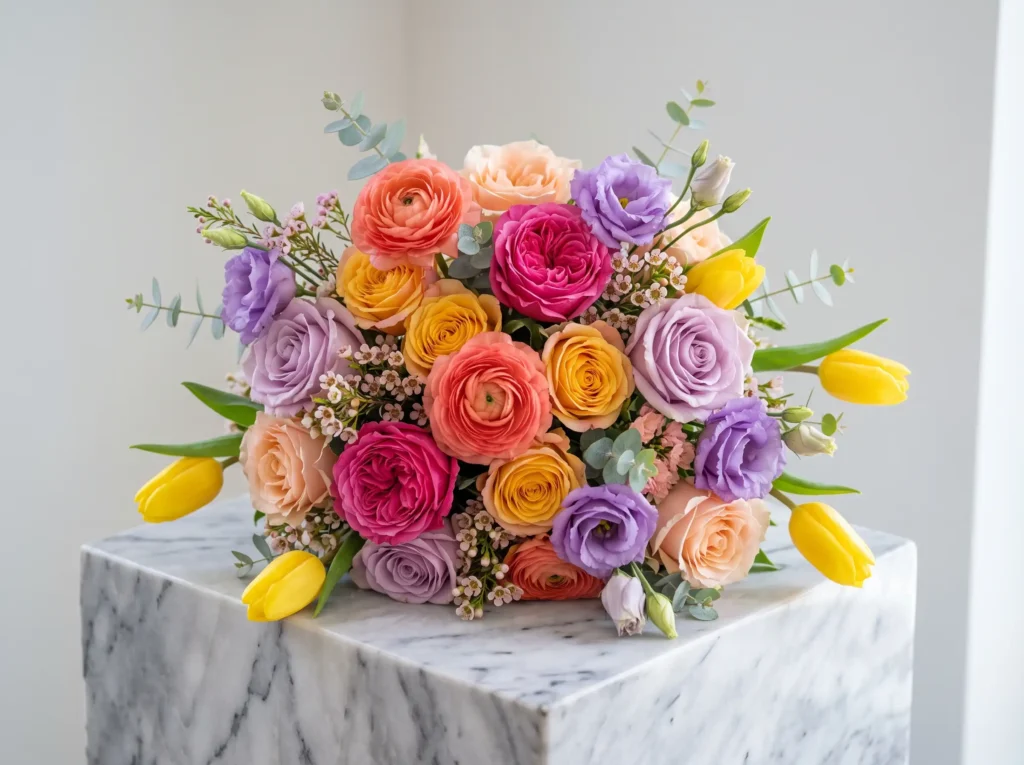 Sunset Citrus Symphony Inspiration Inspired by v Sunset Citrus Symphony bouquet K