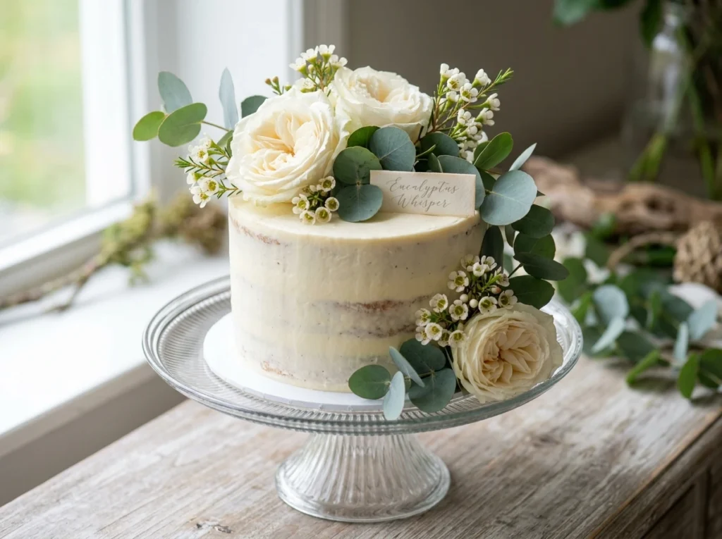 orcha Mini cake with floral topper