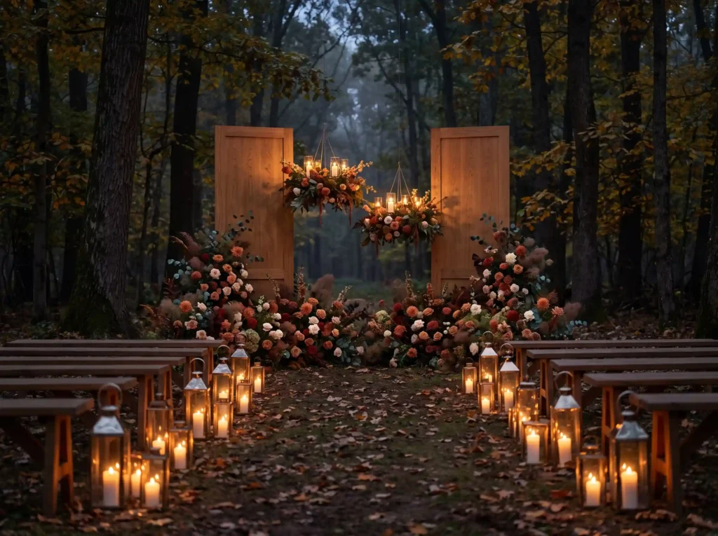 Fireside Forest Florals Inspiration Inspired by Fireside Forest Florals ceremony… K