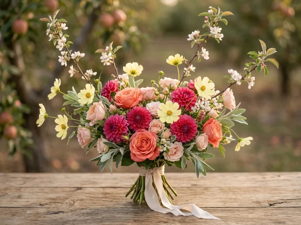 Blooming Orchard Harvest Inspiration Orchard bl Bouquet with flowering branches