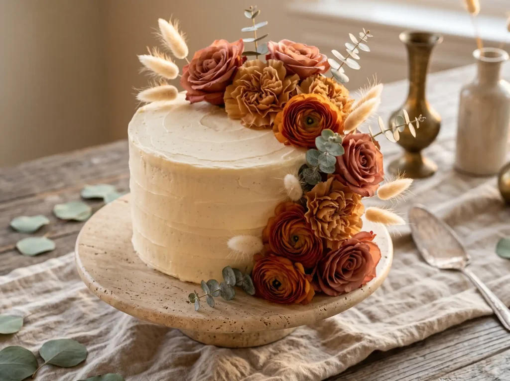 Terracotta Sunset Cake Inspiration Earthy Medit Terracotta Sunset Cake K