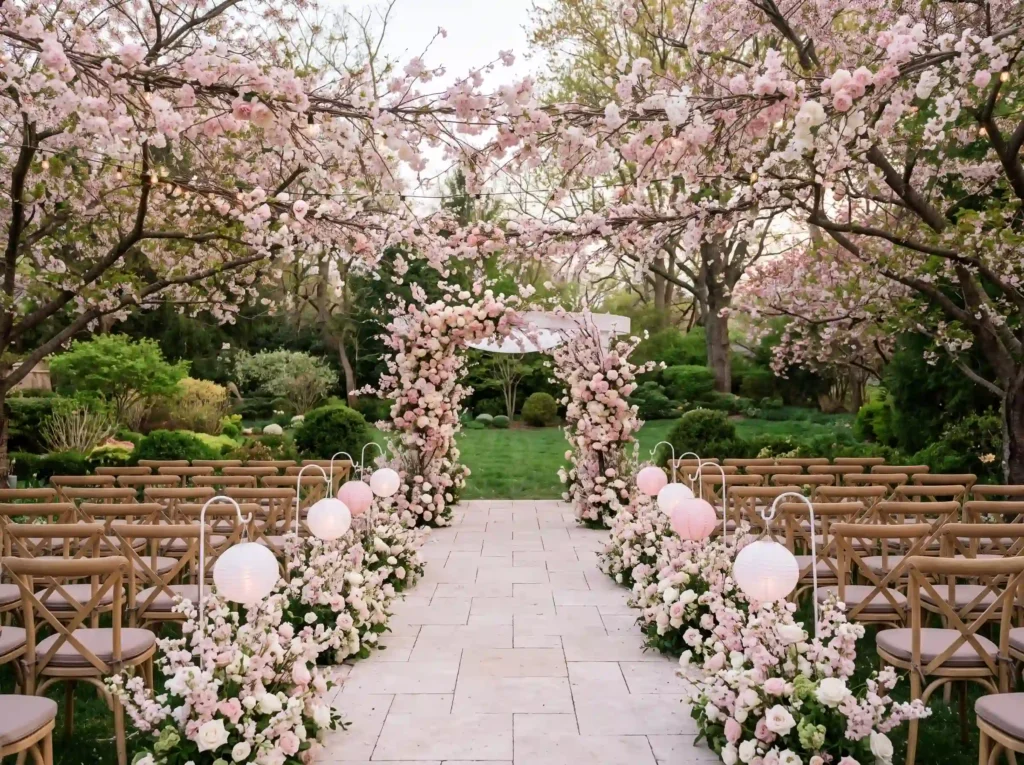 . Cherry Blossom Courtyard