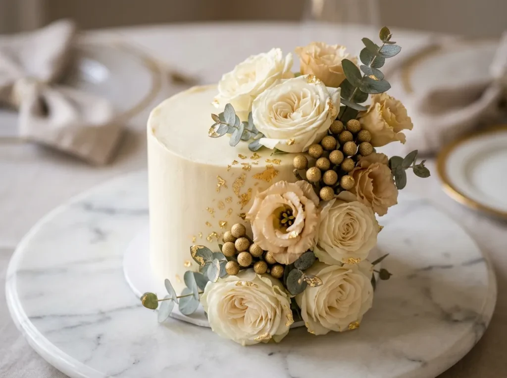 Champagne Gold Bloom Inspiration Classic celebr Champagne Gold Bloom cake