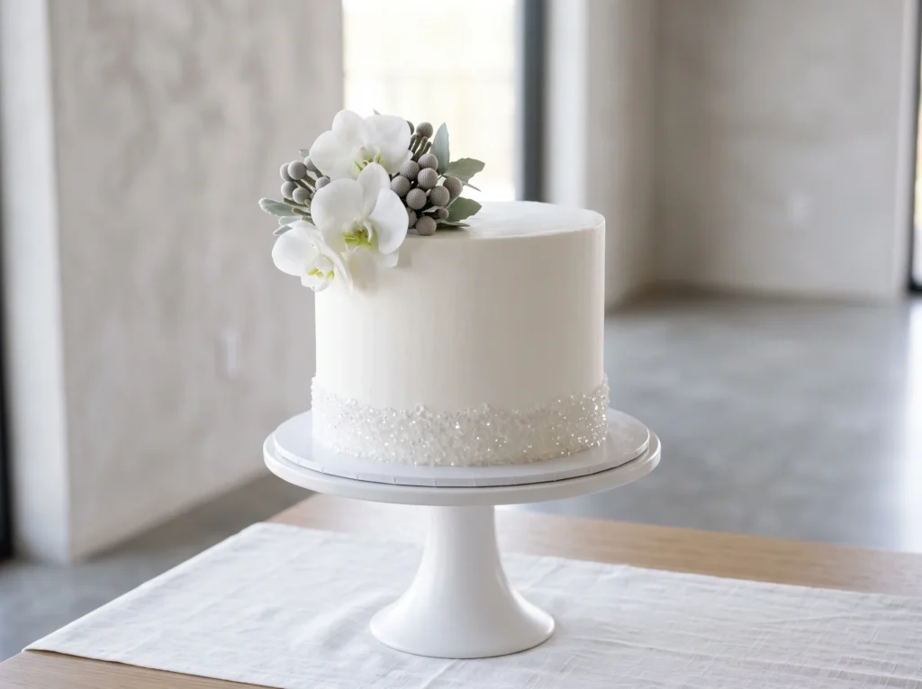 Crystal Edge Minimalist Cake Inspiration Clean Crystal edge minimalist cake K
