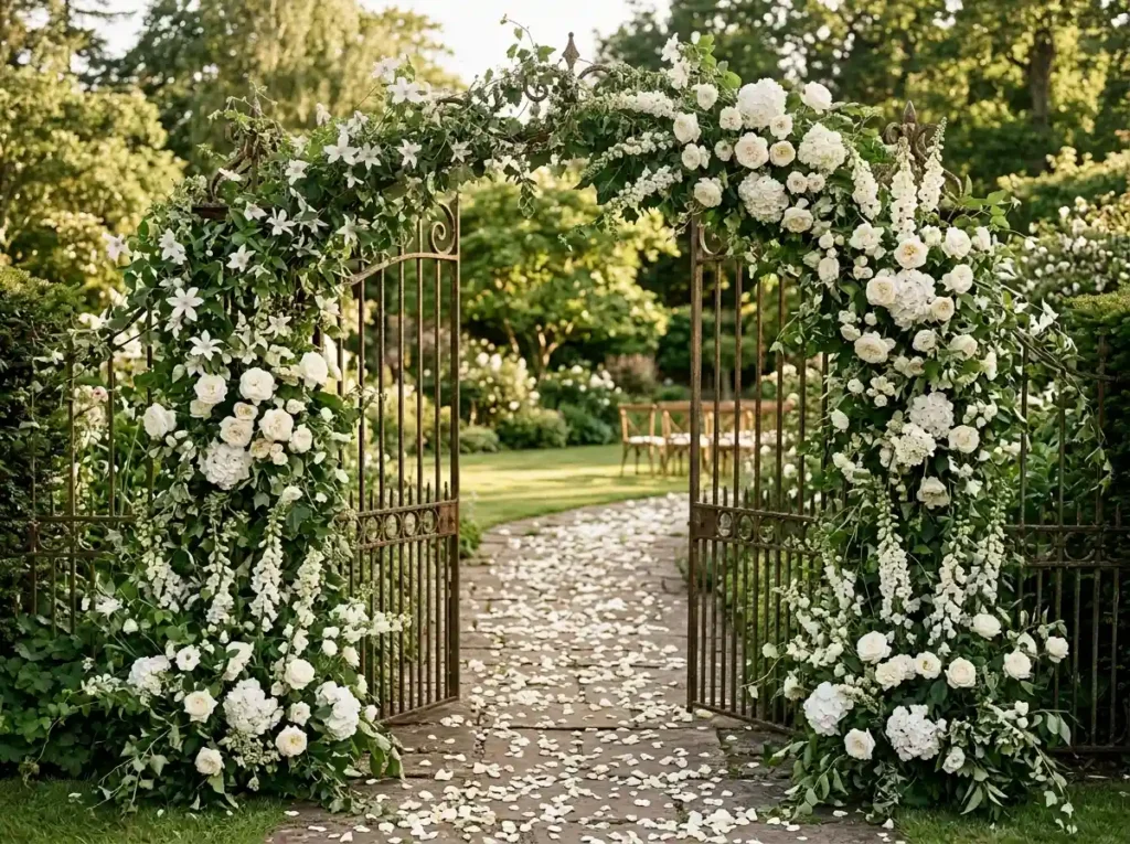 Gate wedding entrance