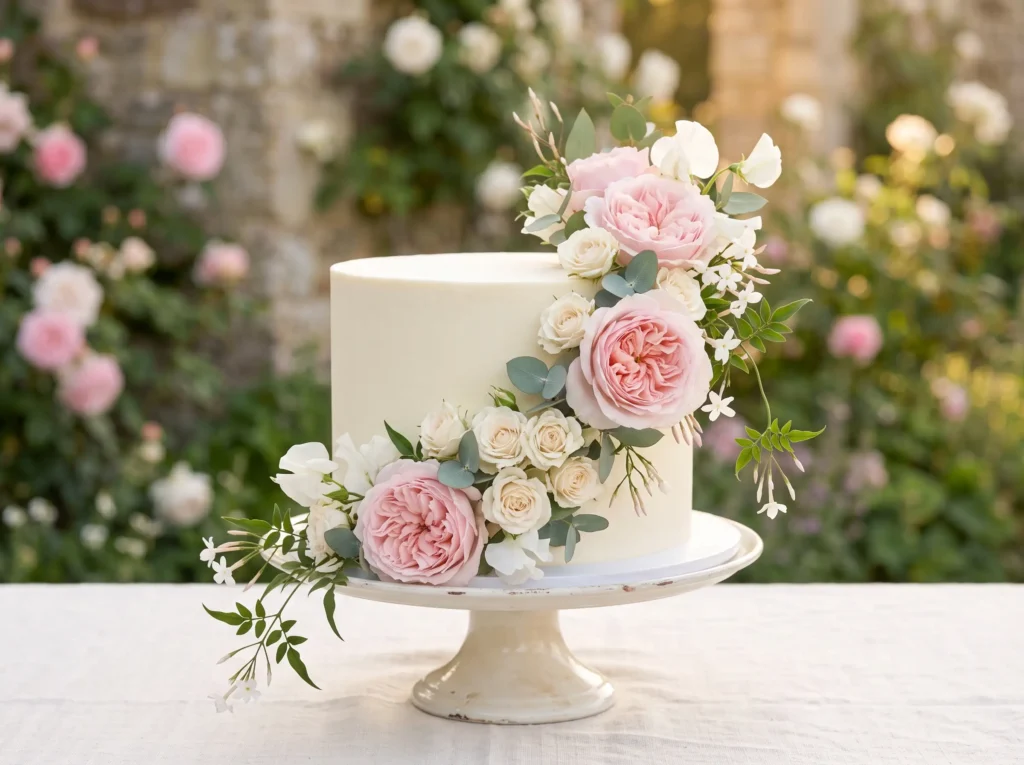 English Rose Garden Inspiration Inspired by his Wedding cake with roses K