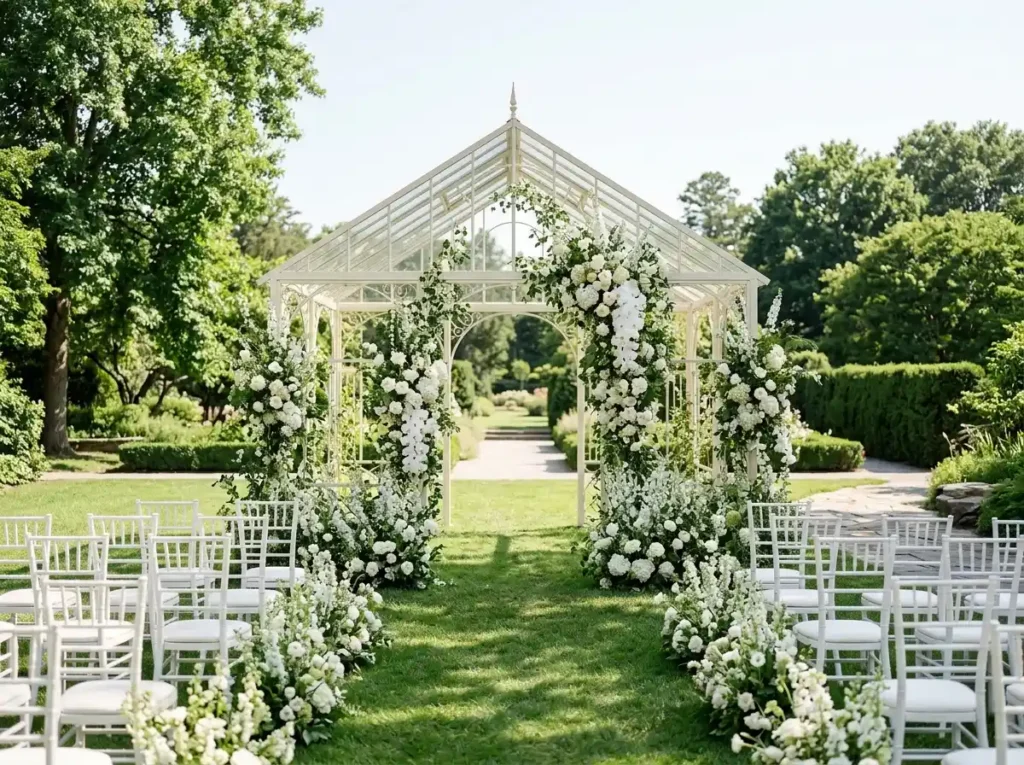 Floral Glasshouse Frame wedding …
