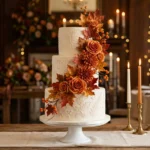 15 Small Fall Wedding Cakes for an Intimate Autumn Celebration